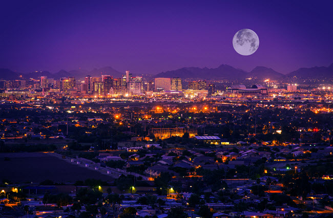 Phoenix at Night.